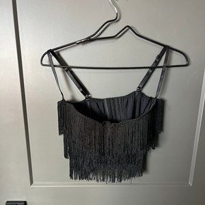 Victoria's Secret Sexy Little Things Vintage 20s Style Tassel Flapper Bra 36C